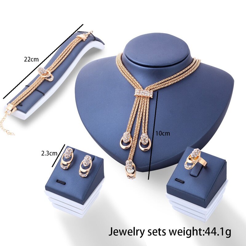 Jewelry Set - Manufacturer 4PCS Earring Necklace Fashion Women Wholesale