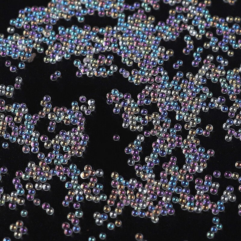 Nail Beads - Manufacturer 0.6-0.8mm Caviar Glass Micro AB Color DIY