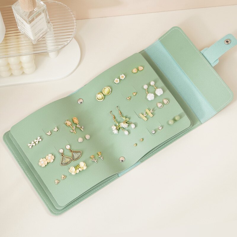 Earring Holder - Manufacturer Portable PU Leather See Jewelry Organizer