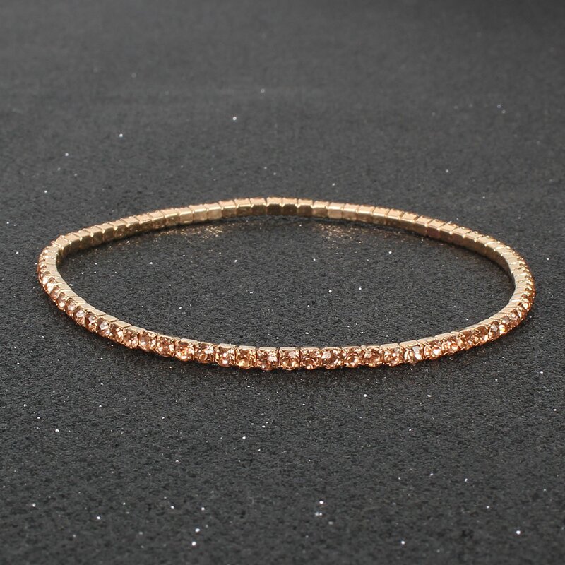 Bracelet - Manufacturer Multi Color Diamond Inlaid Elastic Daily Matching