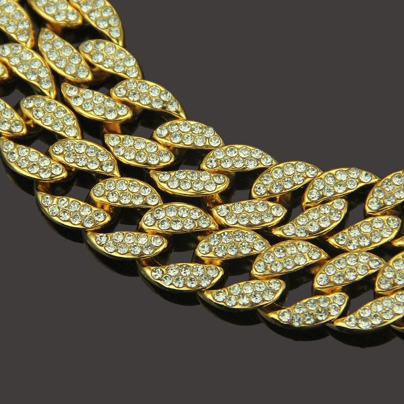 Necklace - Manufacturer Bling CZ Miami Cuban Chain Punk Crystal Party