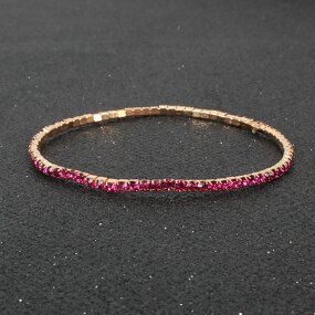 Bracelet - Manufacturer Multi Color Diamond Inlaid Elastic Daily Matching