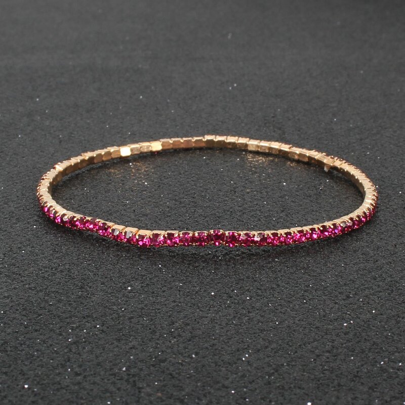 Bracelet - Manufacturer Multi Color Diamond Inlaid Elastic Daily Matching