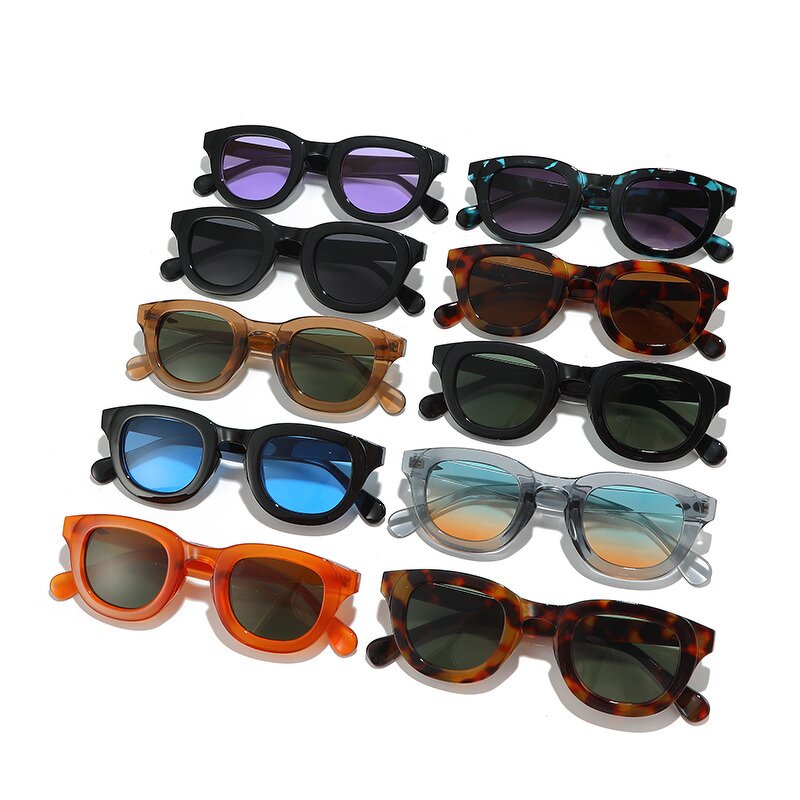 Sunglasses - Manufacturer Oval Thick Frame Retro Fashion Unisex