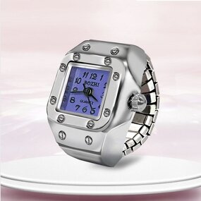 Ring Watch - Manufacturer Ins Quartz Stainless Steel Elastic Finger Unisex
