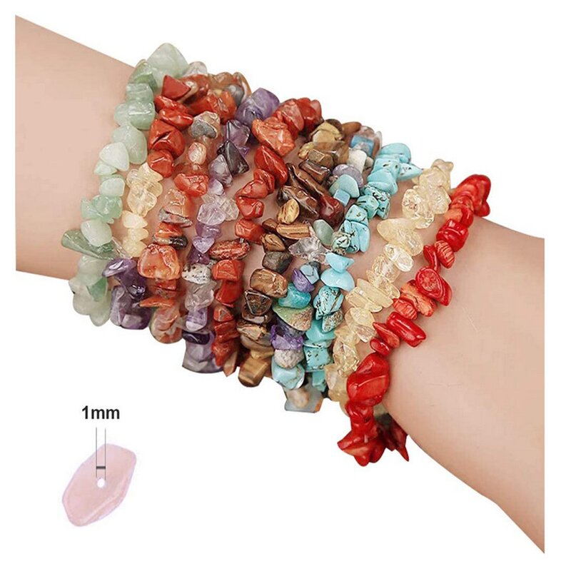 Bracelet - Manufacturer Natural Stone Crystal Irregular Chips Stretch Beads