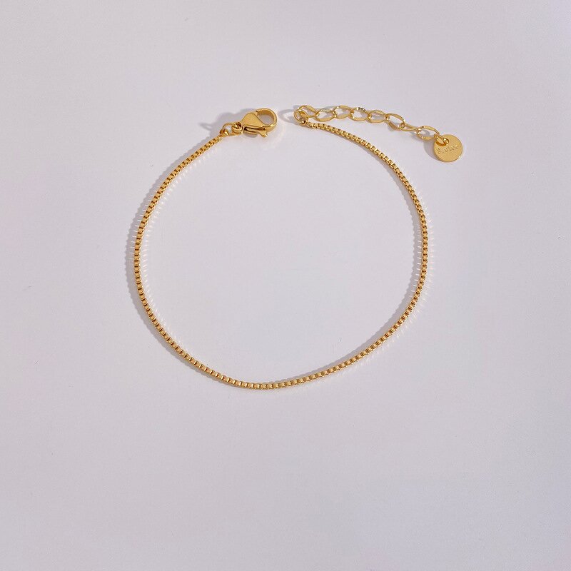 Bracelet - Manufacturer PVD 18K Gold Stainless Steel Twist Figaro Snake