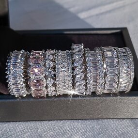 Ring - Manufacturer Full Diamond CZ Promise Wedding Engagement 2023 Hot