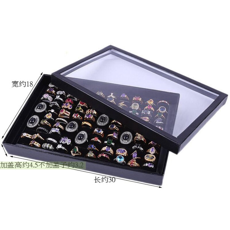 Ring Display - Manufacturer 100pcs Lid Tray Organizer Jewelry Storage