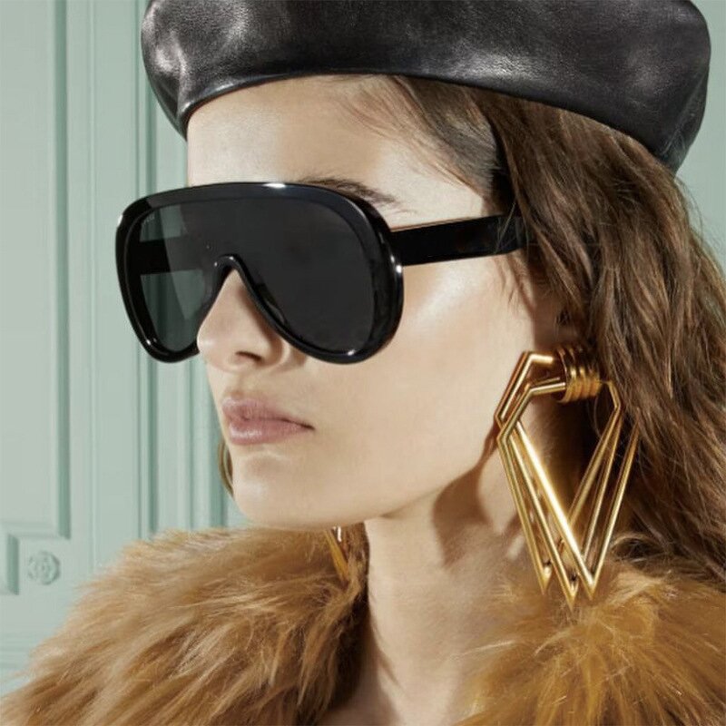 Sunglasses - Manufacturer Large Frame Windproof Mask One Piece Black