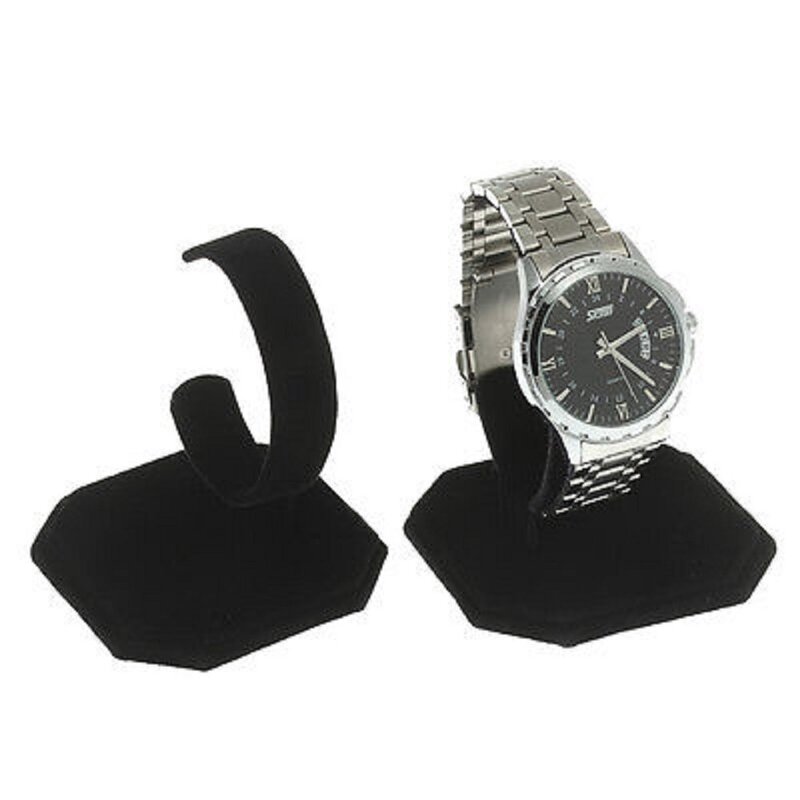 Watch Stand - Manufacturer New Suede C-shaped Bracelet Display Storage