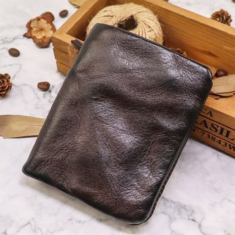 Card Bag - Manufacturer Cowhide Vegetable Tanned Retro Driver's License