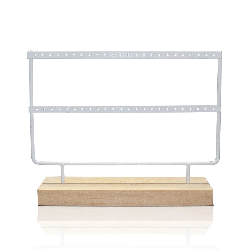 Jewelry Holder - Manufacturer Metal Wooden Base Earring Display Rack