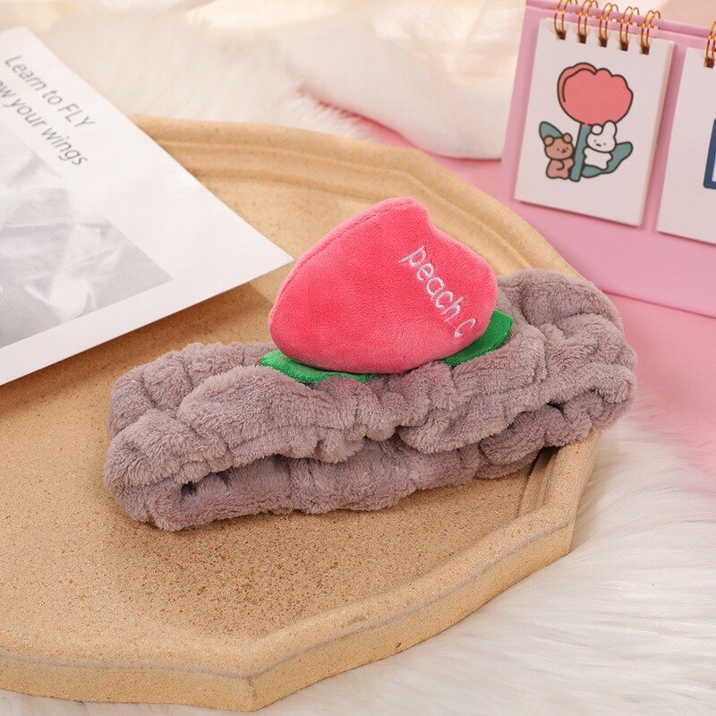 Headband - Manufacturer Lovely Peach Pink Elastic Face Wash for Women