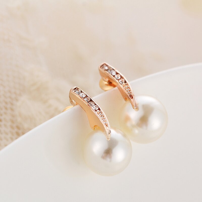 Jewelry Set - Manufacturer Imitation Pearl Rhinestone Gold Bridal Water Drop