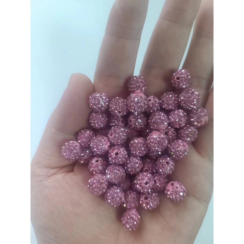 Beads - Manufacturer 10MM 6 Rows Fashion Crystal Disco Loose Beads