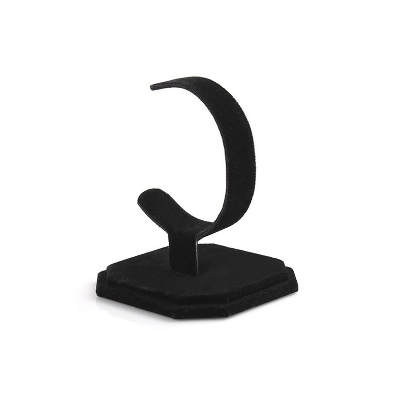 Watch Stand - Manufacturer New Suede C-shaped Bracelet Display Storage