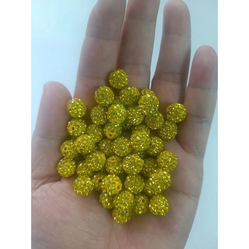 Beads - Manufacturer 10MM 6 Rows Fashion Crystal Disco Loose Beads