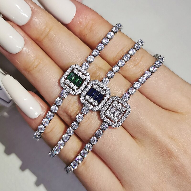 Bracelet - Manufacturer Luxury Classic Multi-color Tennis Bangle Fashion