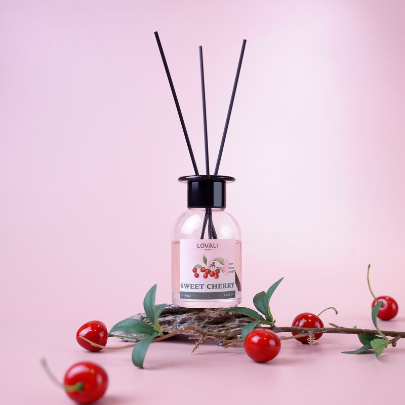 Reed Diffuser - Manufacturer 200mL Cherry Lavender Custom Fireless Home Fragrance
