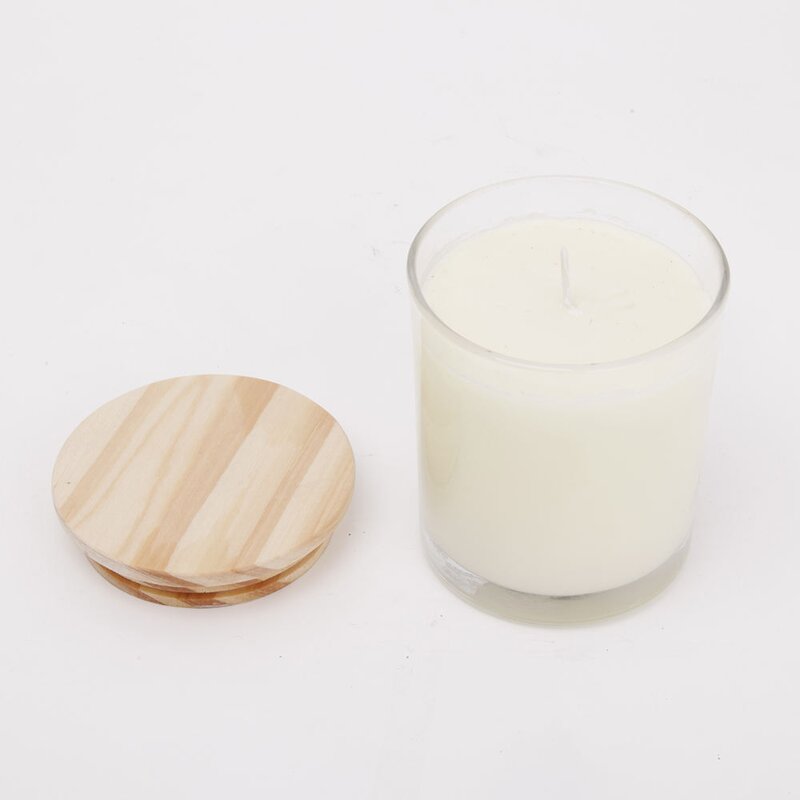 Candle - Manufacturer 120g Custom Wood Lid Glass Jar Smokeless Scented Candle