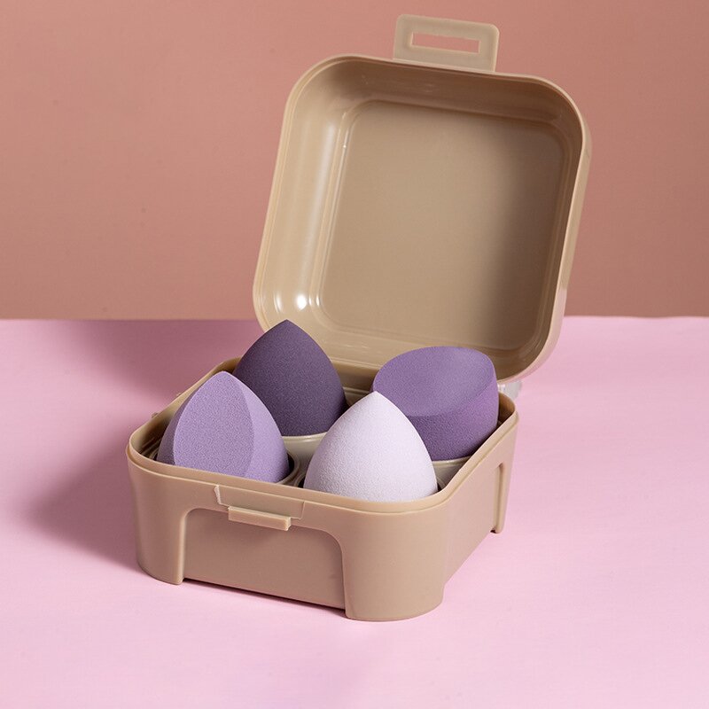 Makeup Sponge Set 4 Pcs - Ultra Soft Eco for Cream Powder Liquid