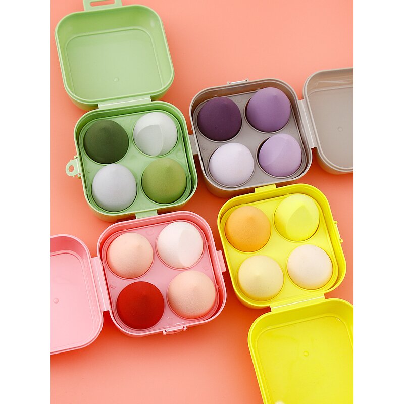 Makeup Sponge Set 4 Pcs - Ultra Soft Eco for Cream Powder Liquid