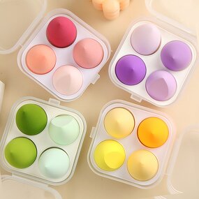 Makeup Sponge Set 4 Pcs - Ultra Soft Eco for Cream Powder Liquid