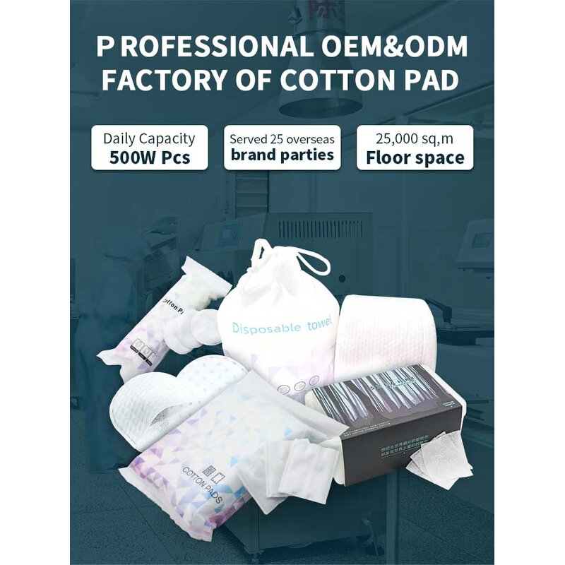 Cotton Pads Manufacturer - Disposable Round Facial Makeup Remover