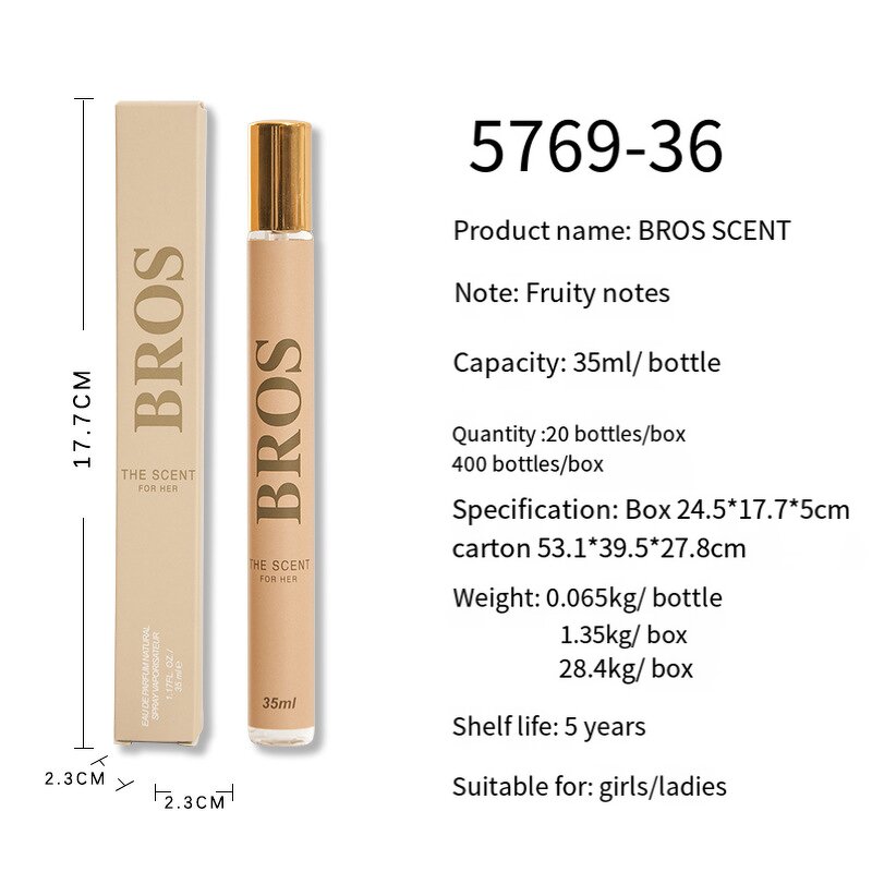 Perfume EDP - Manufacturer 35mL Test Tube Travel Fresh Neutral Women's