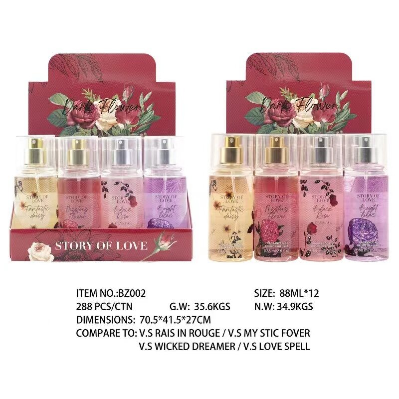 Body Spray - Manufacturer 88mL Floral Long-lasting Wholesale Women's Perfume