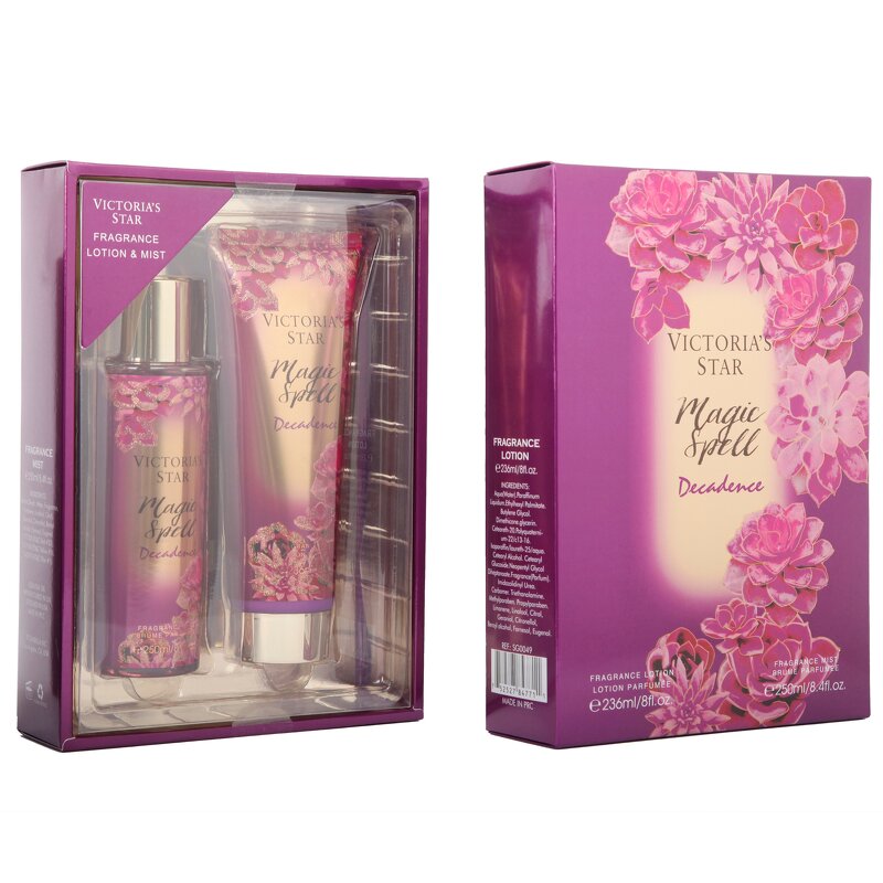 Gift Set - Manufacturer 250mL Lotion 250mL Mist Private Label Floral Long-lasting