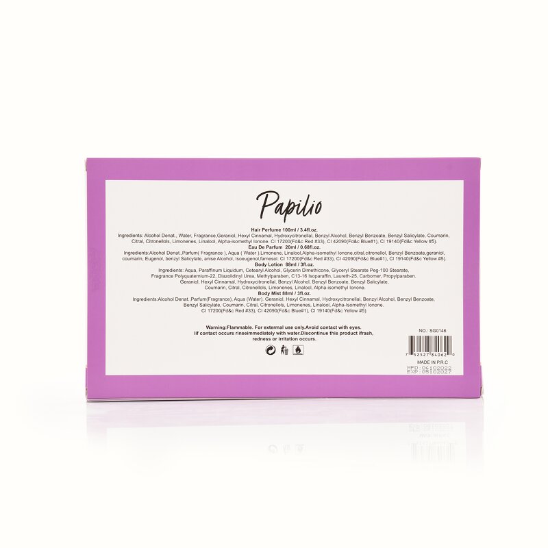 Perfume Gift Set - Manufacturer 4PC Hair Perfume Travel Wholesale Gift Box SG0146