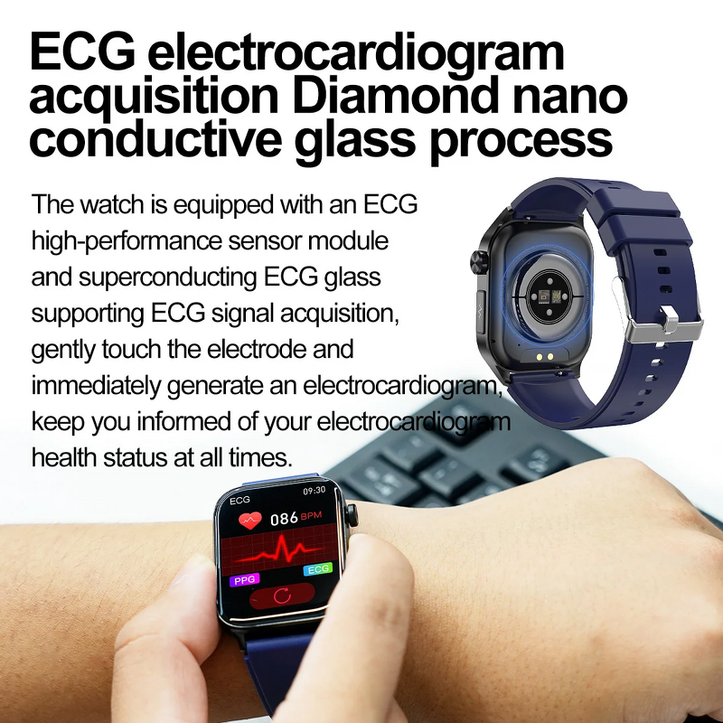 Smart Watch Manufacturer - HD AMOLED Waterproof 123+ Sport Heart Rate