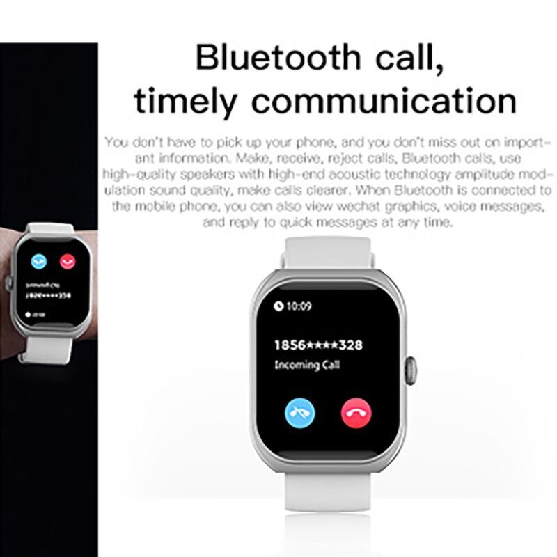 Z172 IP68 Waterproof Smart Watch for Men Women Fitness Tracker Heart Rate Monitor Activity Trackers Step Counter Silicone Band