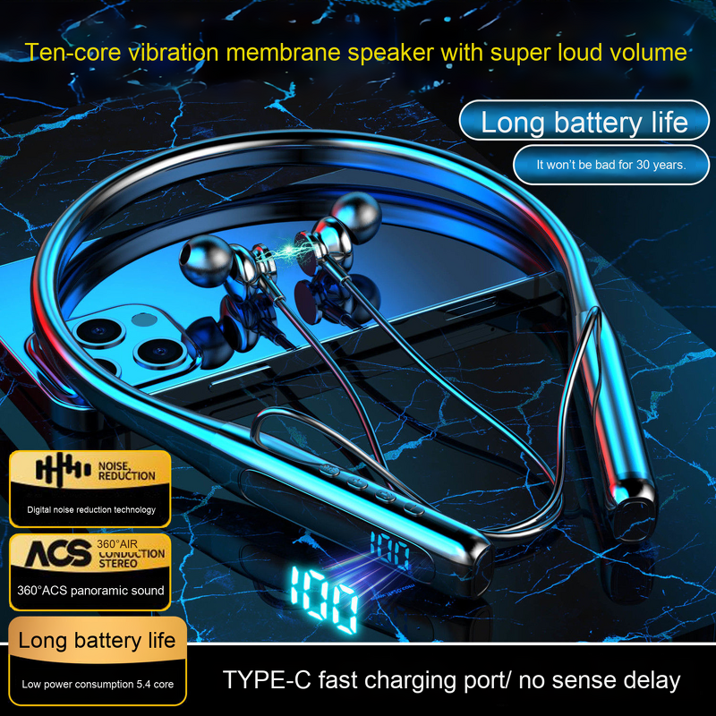 Neckband Earphones Manufacturer - Super Power BT 5.3 Magnetic Waterproof