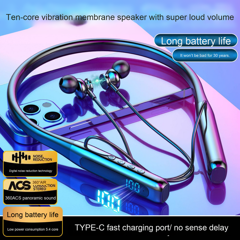 Neckband Earphones Manufacturer - Super Power BT 5.3 Magnetic Waterproof