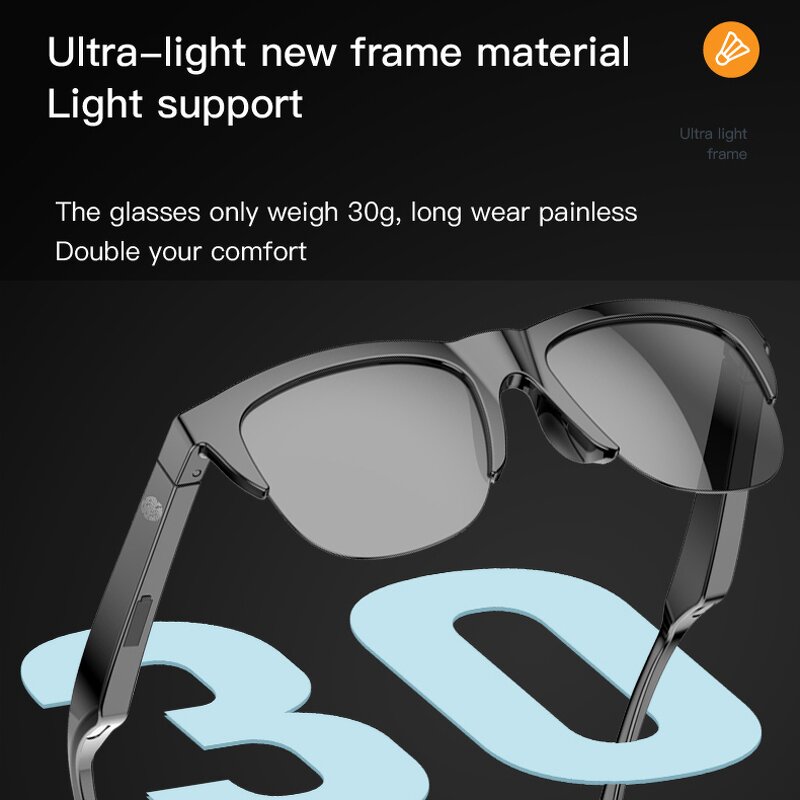 Smart Sunglasses Manufacturer - AI In-Ear Headset Anti-UV JL Chipset