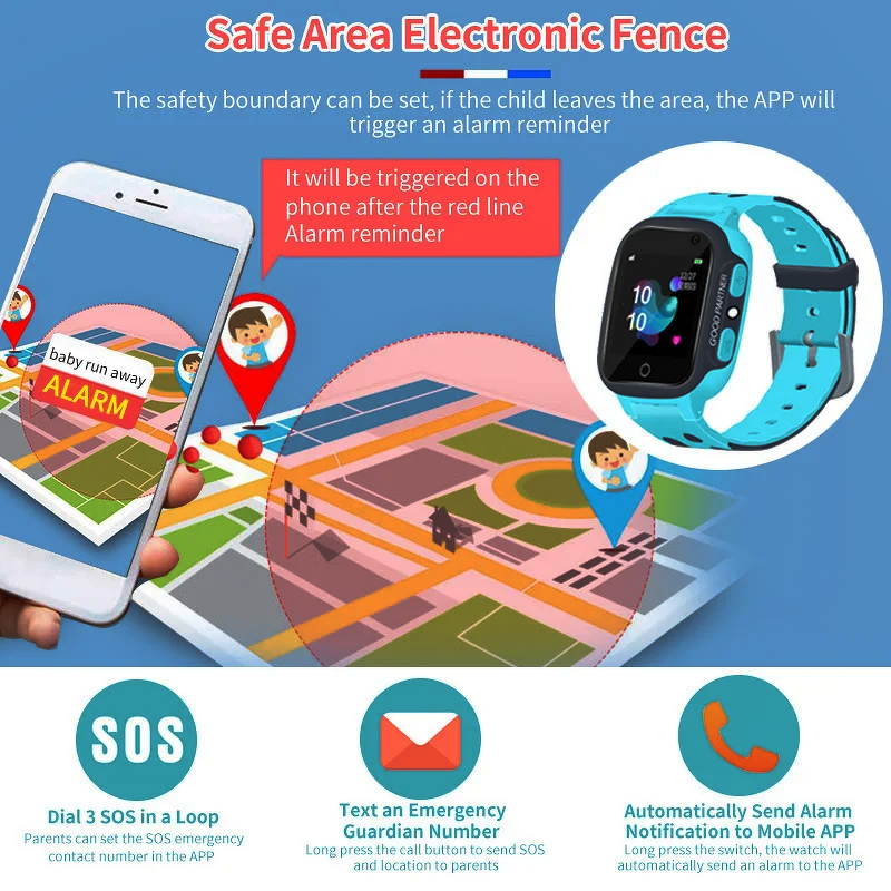 Kids Smart Watch Manufacturer - GPS Waterproof IP67 4G SOS Video Call