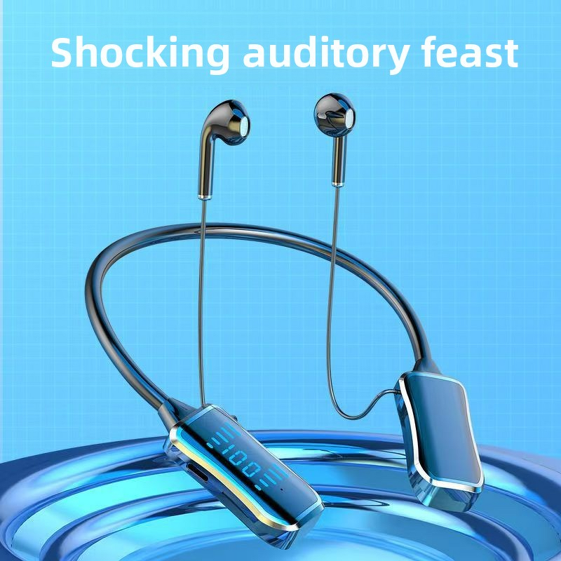 Neckband Headphone Manufacturer - LED Battery Display Noise Cancelling
