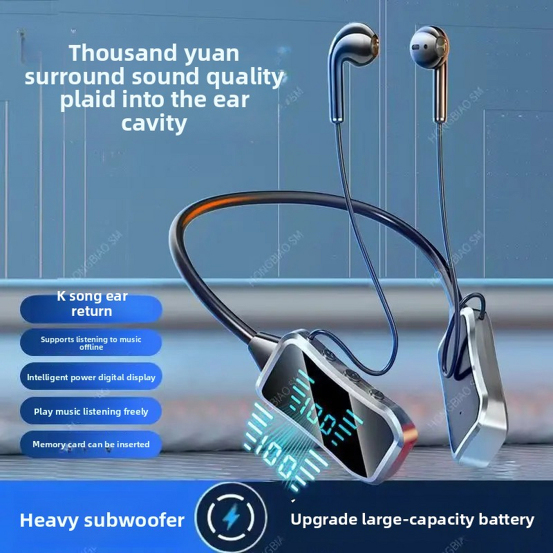 Neckband Headphone Manufacturer - LED Battery Display Noise Cancelling