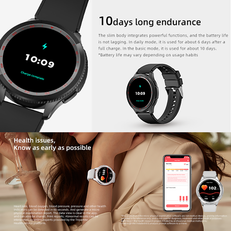 Z166 Smart Fitness Watch HD AMOLED Screen Waterproof 123+ Sport Heart Rate Monitor Android IOS Activity Trackers for Men Silicon