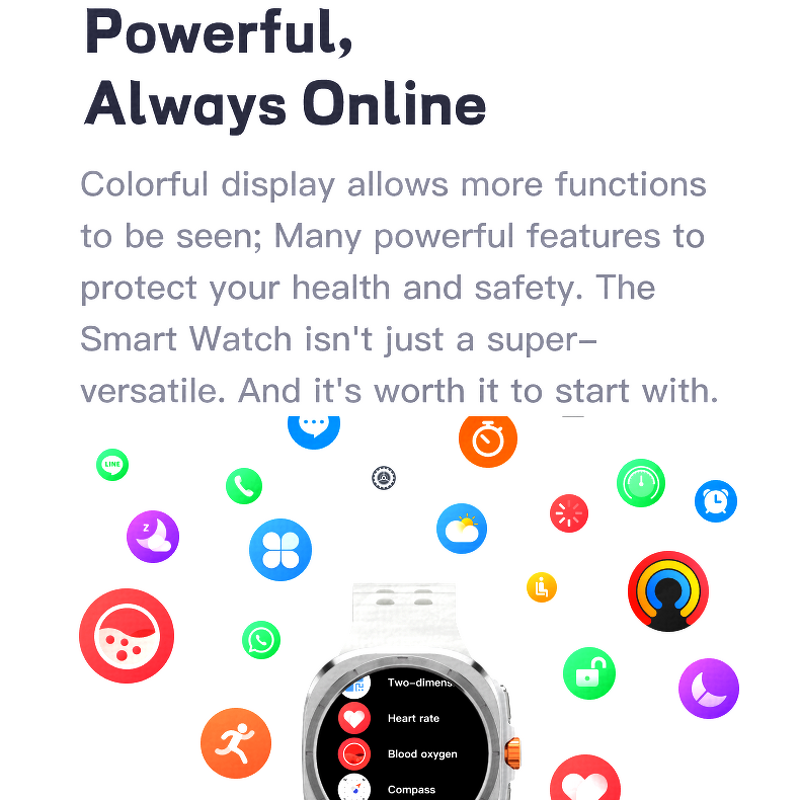 Smart Watch Manufacturer - IP68 Waterproof Fitness Heart Rate Monitor