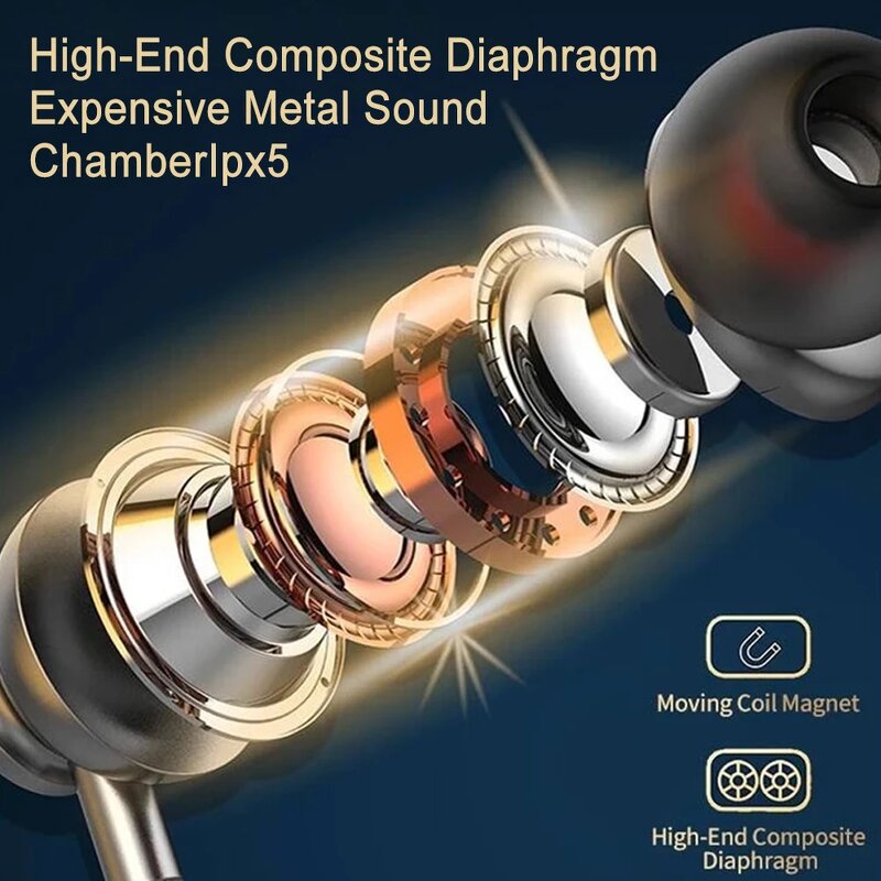 Neckband Earphones Manufacturer - TF Card Slot HIFI LED Display
