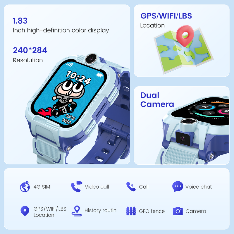 Kids Smart Watch Manufacturer - GPS Tracker Double Talk 4G SIM
