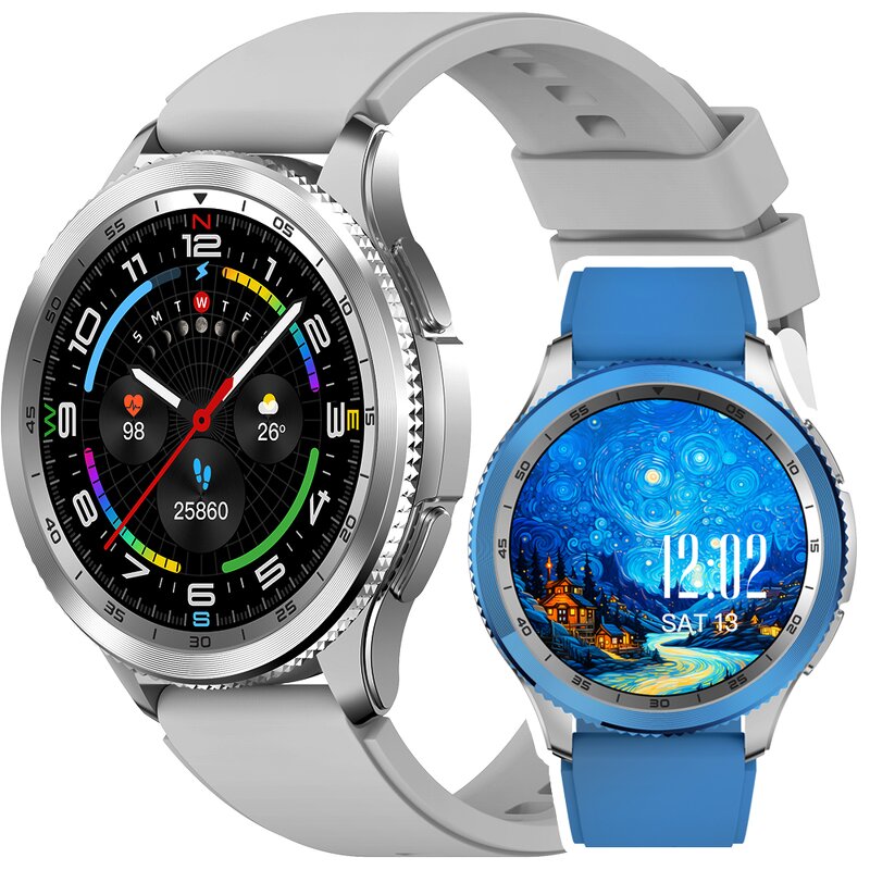 Z166 Smart Fitness Watch HD AMOLED Screen Waterproof 123+ Sport Heart Rate Monitor Android IOS Activity Trackers for Men Silicon