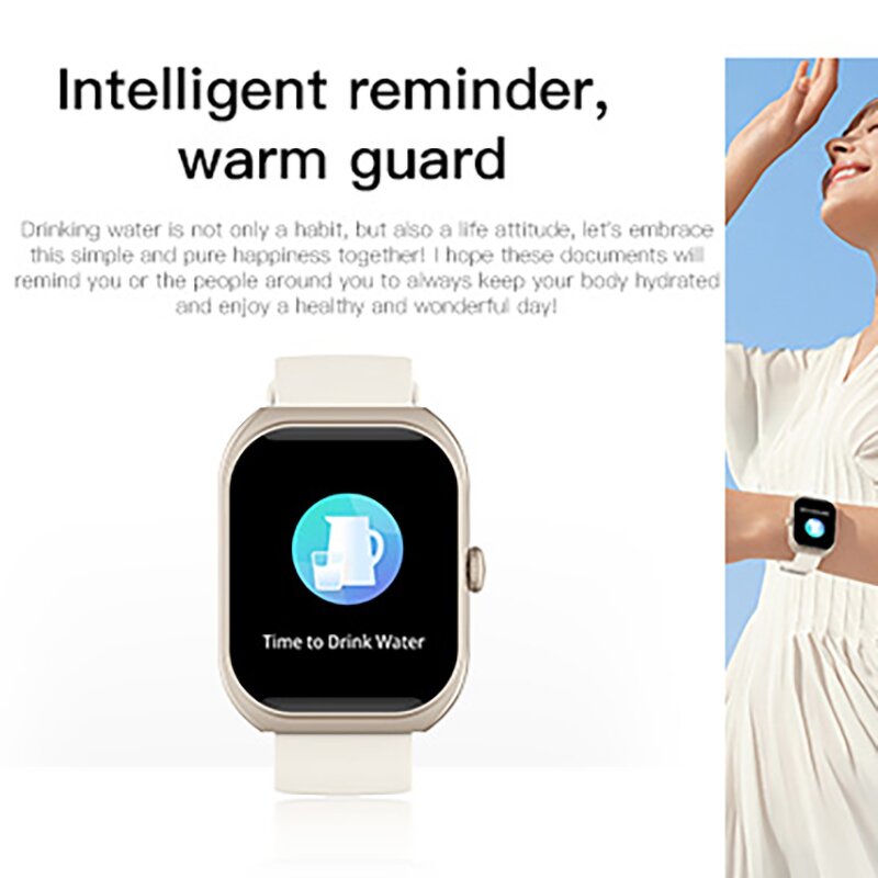 Z172 IP68 Waterproof Smart Watch for Men Women Fitness Tracker Heart Rate Monitor Activity Trackers Step Counter Silicone Band