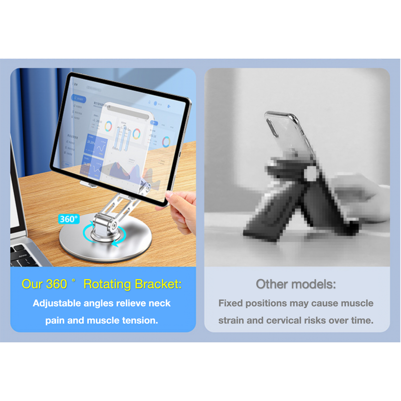 Phone Holder - Manufacturer All-Metal 360° Foldable Anti-Slip Live Streaming Desk