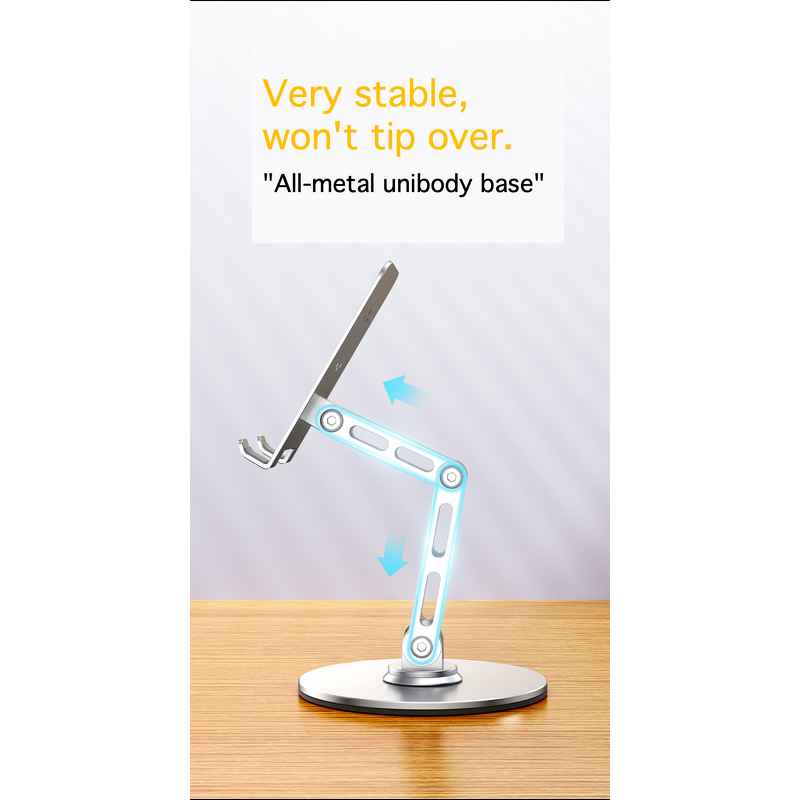 Phone Holder - Manufacturer All-Metal 360° Foldable Anti-Slip Live Streaming Desk