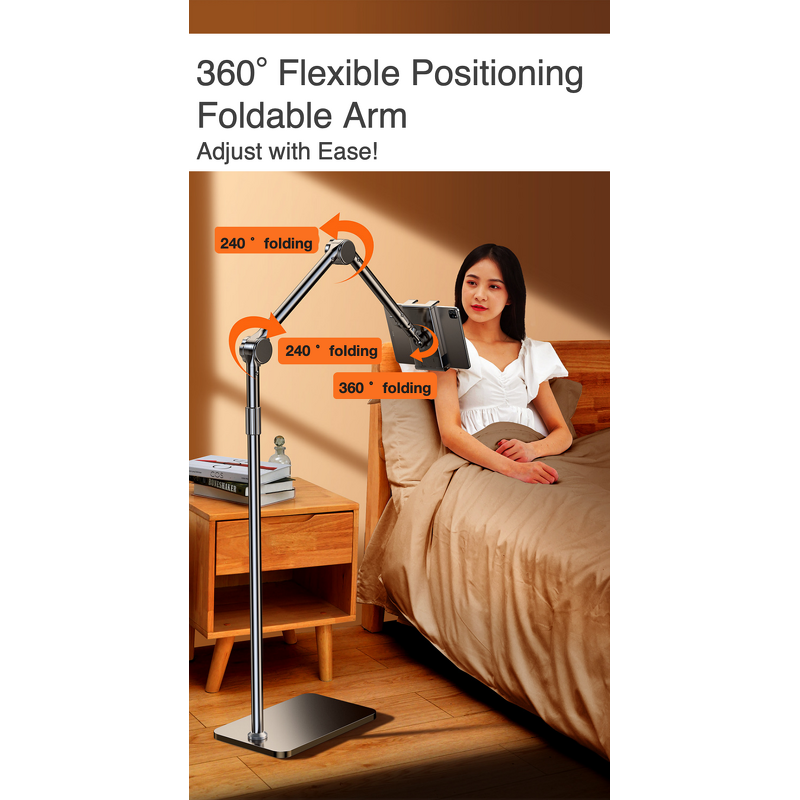 Phone Holder - Manufacturer Adjustable Metal Lazy Arm Bedside iPad iPhone Android
